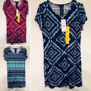 3 Patterned Dresses